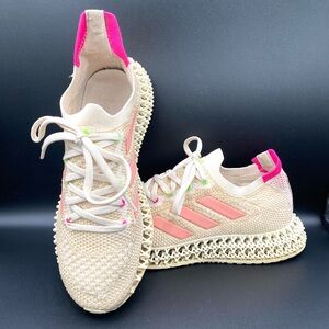 Adidas HWA 1Y3001 4DFWD Shock Pink Signal Halo Q2 Blush Womens Shoes 7.5 Q46444